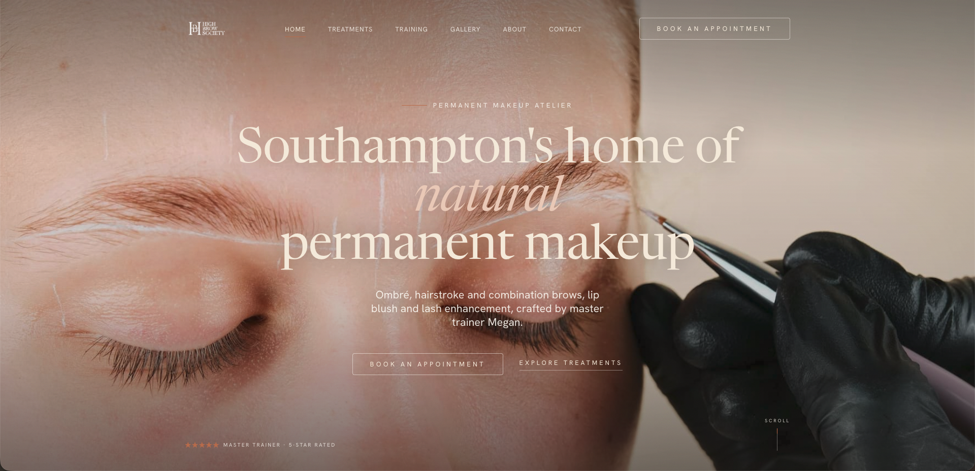High Brow Society website hero